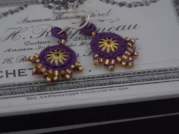 ◆新入荷◆ハンドメイドカギ針プチピアスP拍卖