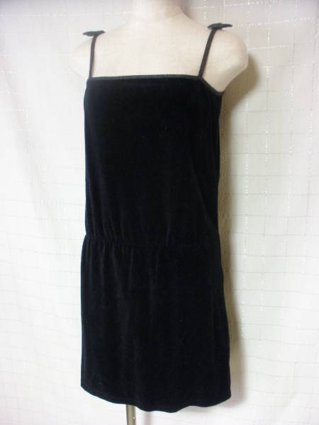 JILLSTUART ジルスチュアート ワンピブラック 肩リボン S拍卖