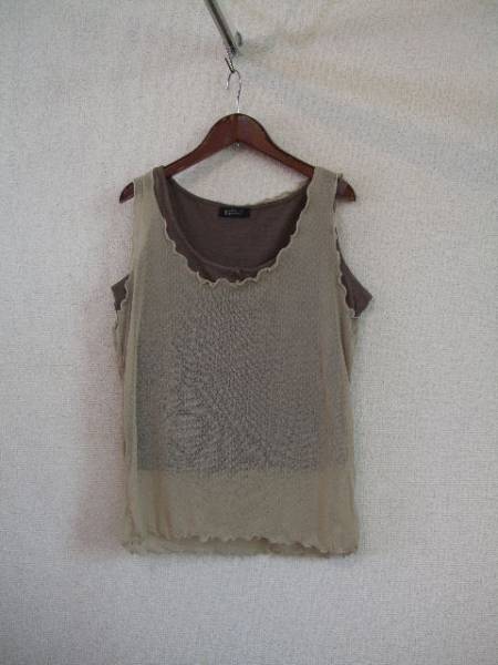putielal茶レイヤードタンクトップ(USED)62414拍卖