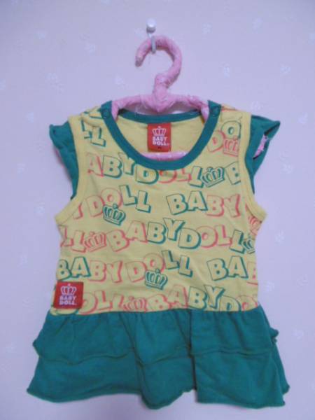 Ω ベビードール Ω★70㎝★ 可愛いワンピース ■黄■拍卖