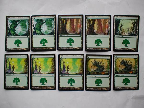 バイン MTG 基本土地 森/Forest 日本語30枚拍卖