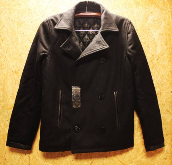 ◆GANNERO◆ジャンネロ・プレミアムヘビーメルトンPコート黒・M拍卖