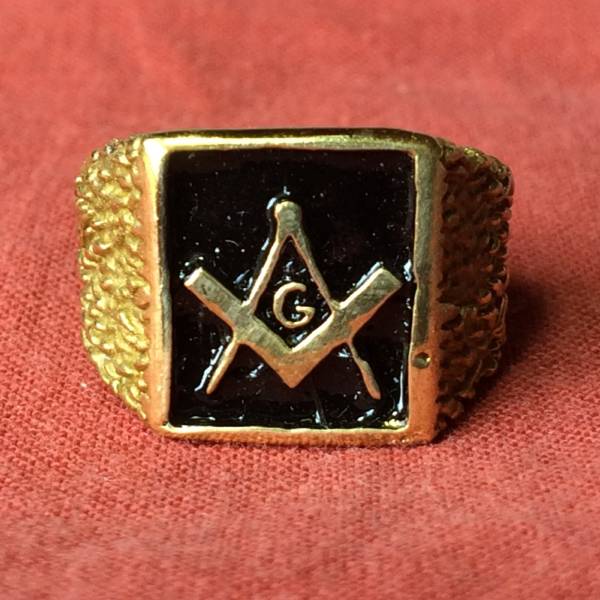フリーメイソンリング 指輪 秘密結社 Gロゴ 友愛●17号拍卖