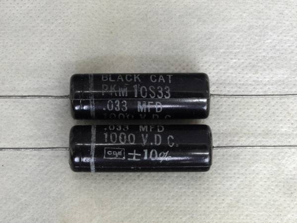 即決 CDE コーネル 0.033uF 1KV PKM 2本~10本 ブラックキャット拍卖