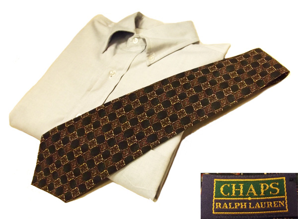 【チャップス・ラルフローレン/ネクタイ】シルク 米国製 古着拍卖