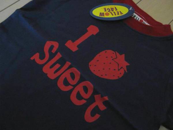 【新品】イエローフェイス/Tシャツ(100cm)ネイビー拍卖