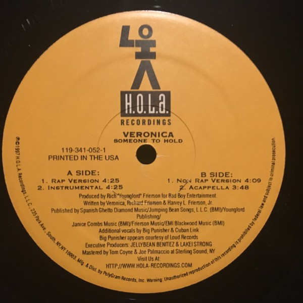 Veronica / Someone To Hold拍卖