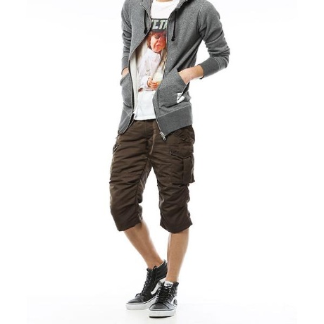 新品未使用VJP3034サイズL【VANQUISH クロップドミリタリーカーゴパンツ】カーキメンズ紳士拍卖