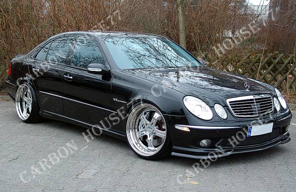 ★BENZ W211 E55 AMG フロント リップ スポイラー CS型 FRP製 未塗裝 2002-2006☆拍卖