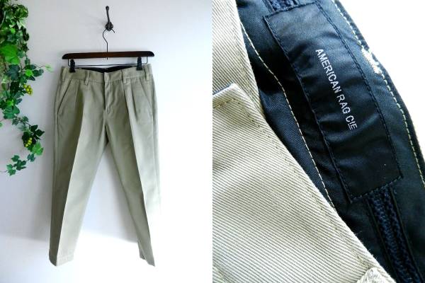 美品アメリカンラグシー×Dickies ディッキーズ■テーパードクロップドパンツ メンズS 71㎝ 女性にも拍卖