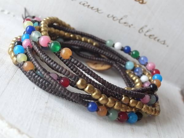 ★Wakami ワカミ風MIXラップブレスレット拍卖