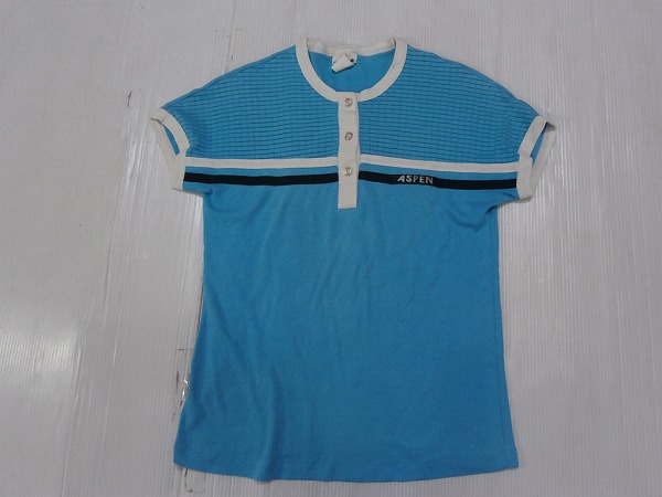 ASPEN 半袖Tシャツ 水色 アメリカ拍卖