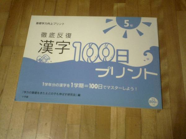 徹底反復漢字100日プリント★基礎学力向上プリント (小学校5年)拍卖