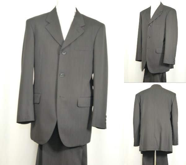 ★☆ LL-85 シングル3Bスーツ 新品 春夏 濃鼠 日本製 ☆★拍卖