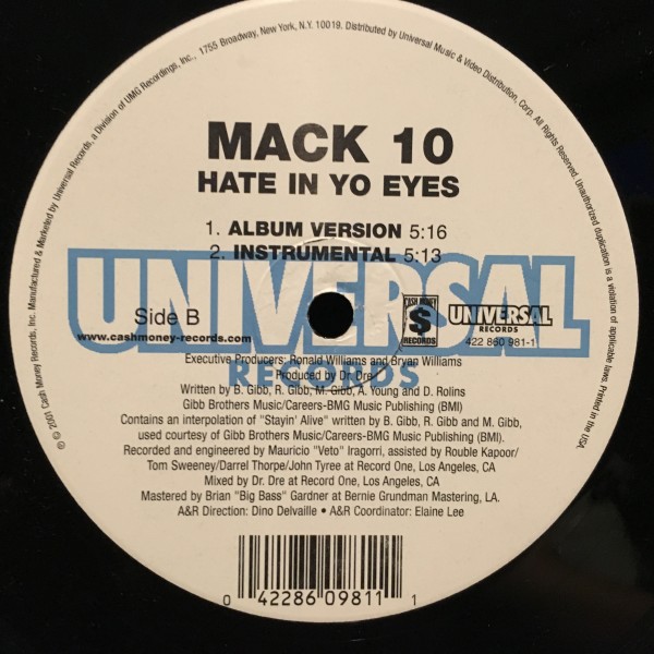 Mack 10 / Hate In Yo Eyes拍卖