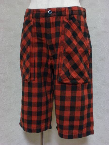 RNA チェックパンツ 黒赤 М アールエヌエー拍卖