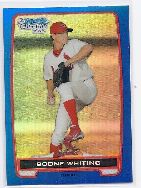 2012 Bowman Chrome Boone Whiting Blue Refractor /250拍卖