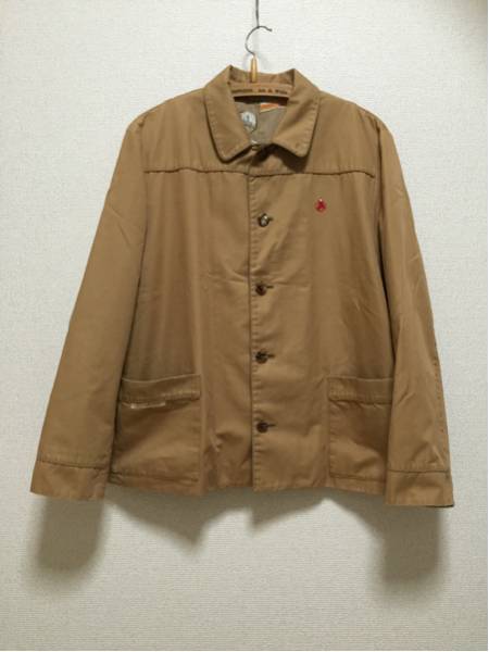 Papas パパス コットンジャケット ハーフコート ベージュ系 刺繍拍卖