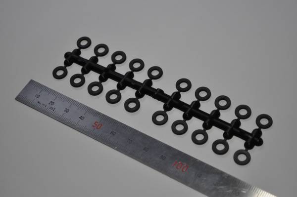 φ4-1シート20個・黒・プラスチックワッシャー★住工材樹★拍卖