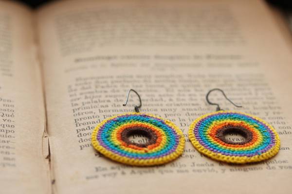 ◆新入荷◆レゲエ風ラスターカラーカギ針ピアスB拍卖