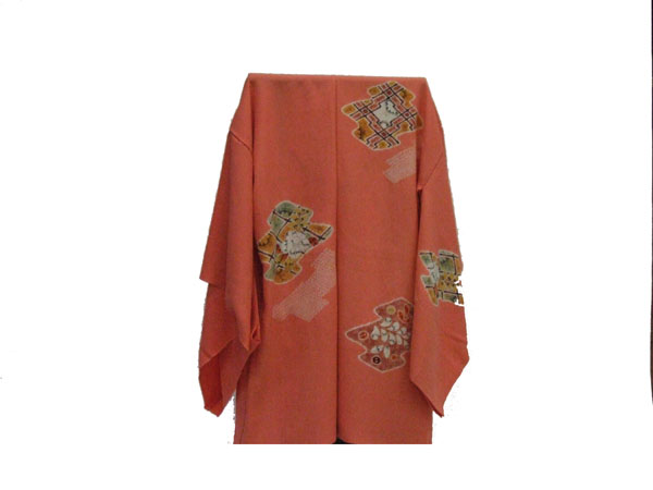 巨匠 森志湖作 本辻が花染コ-ト未仕立品 長コ-トにも とんでもない売りきり価格 7万拍卖