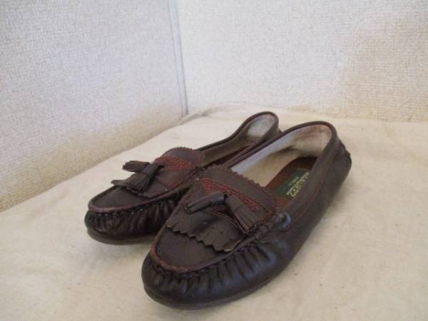 古着屋で購入MENDREZ ブラウンレザーローファー(USED)110115拍卖