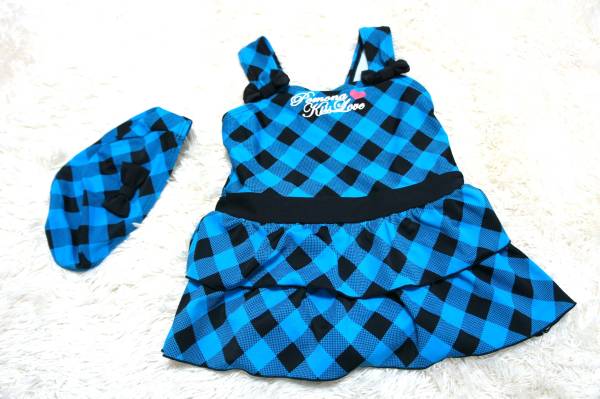 ●水着 100●コンセルヴェ*帽子付*ワンピース水着*スカート水着拍卖