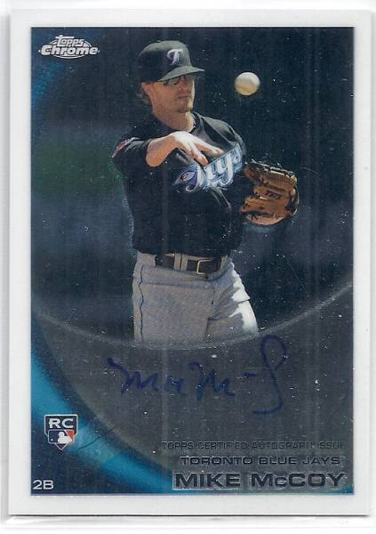 2010 Topps Chrome Mike McCoy Auto RC拍卖