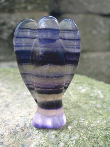 ☆風水、天然AAA級フローライト天使エンジェルパワーストーン1拍卖