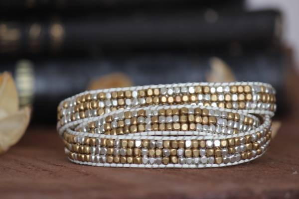 ★新入荷★ユニセックス真鍮・ブラス3RAPブレスレットW拍卖