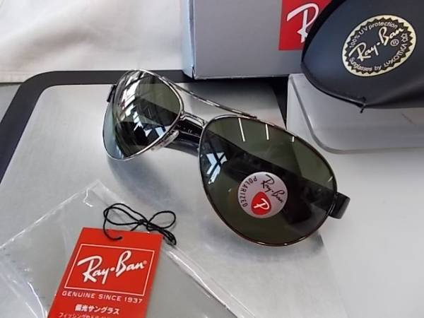 レイバンRayBanティアドロップ偏光サングラスRB3509-004/9A-63拍卖