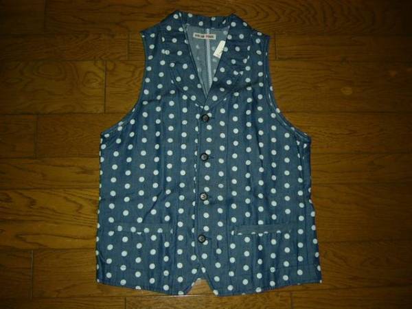 新品 GAIJIN MADE ドット柄 ベスト M 薄手 水玉 ハリランHRM ガイジンメイド ハリウッドランチマーケット拍卖