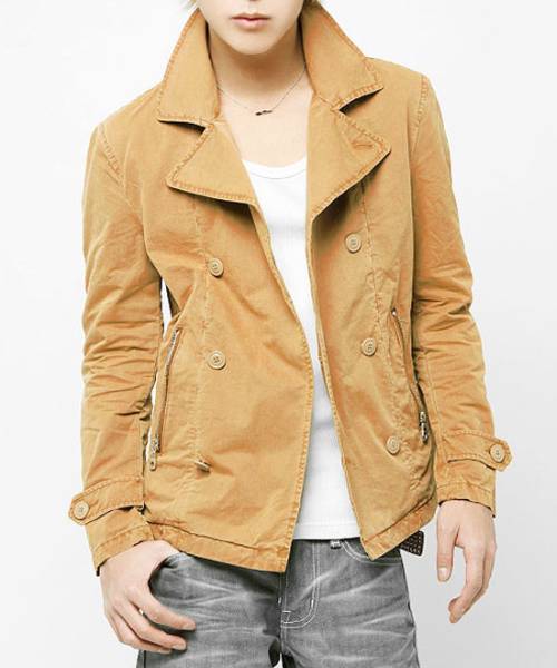 新品未使用VJJ2089 サイズL【VANQUISHウォッシュドショートPコートベージュ】アウター メンズ 紳士拍卖