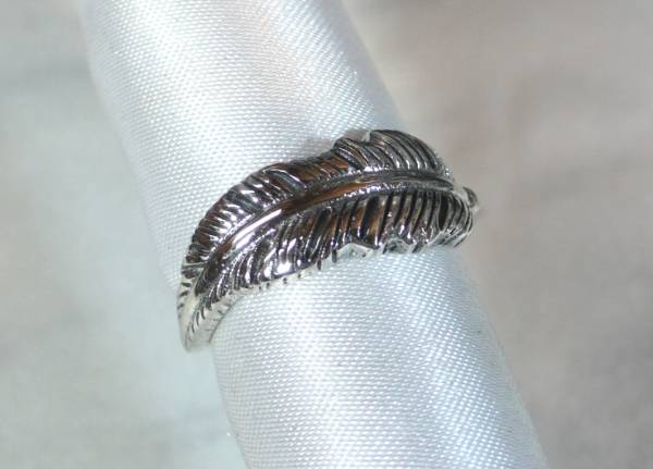 【T's】SR1345指輪シルバー925刻リング13号 インディアン 羽拍卖