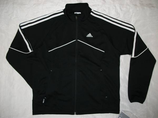 新品即決adidasアディダス トレーニングジップ Lサイズ ブラック E94090拍卖