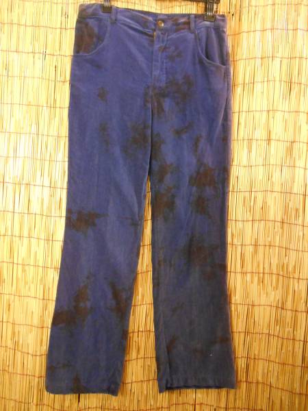 訳有。ベロアぼんやり染のパンツ拍卖