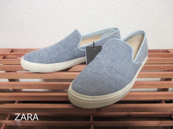 ☆ZARA ザラ スリッポン スニーカー/メンズ/27.5cm☆新品拍卖