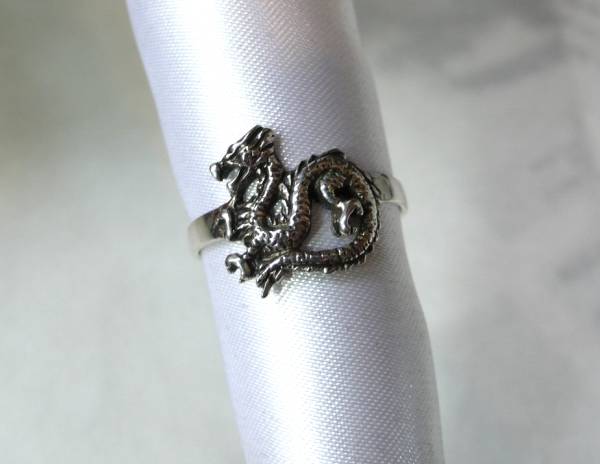 【T's】SR1205指輪シルバー925刻リング16号ドラゴン 龍拍卖