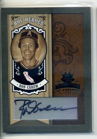 【直筆サイン】2005DiamondKings #HH-80 Rod Carew 08/10拍卖