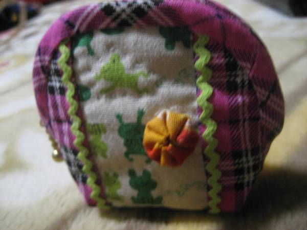 ★ハンドメイド コロコロポーチ 小銭入れ小物入れ カエル柄 拍卖