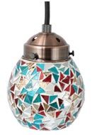 新品&即落◎モザイクハンギングランプ★シーリングライト60W拍卖