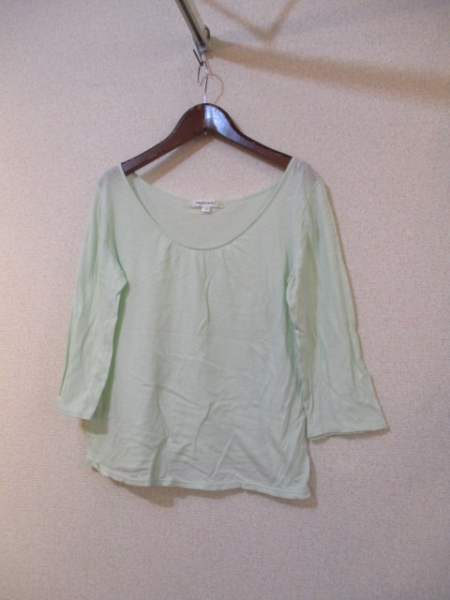 MKKLEINミントグリーン7分袖カットソー(USED)80215拍卖