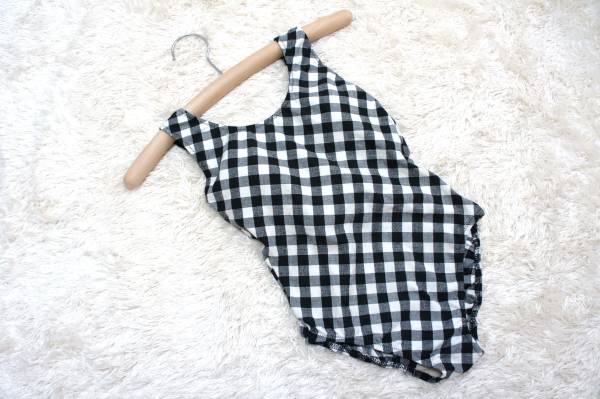 ●水着 9M●Nikki★バックリボン*お洋服素材*ワンピース水着拍卖