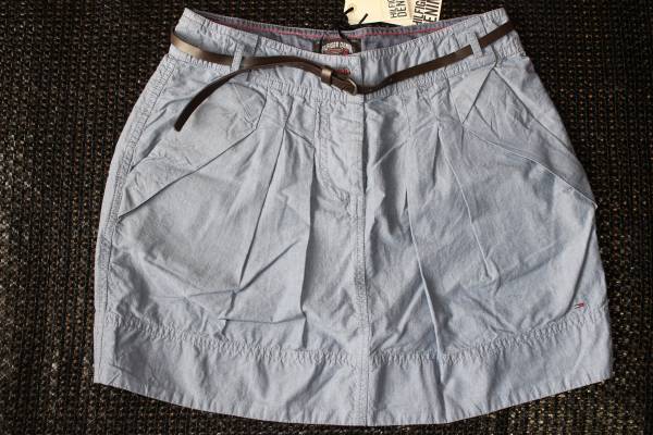 あ9 新品本物即決 S トミーヒルフィガーデニム TOMMY HILFIGER DENIM レディース 婦人服女性用 ベルト付きスカート 有名ブランド拍卖