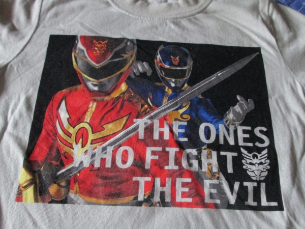 ◇新品!ゴセイジャー半袖Tシャツグレー100cm◇拍卖