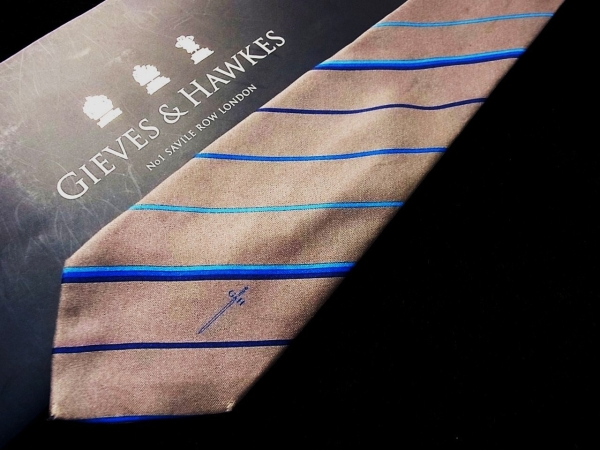 ■■SALE④■№1602ギーブス&ホークス・ロゴ入りネクタイ■拍卖