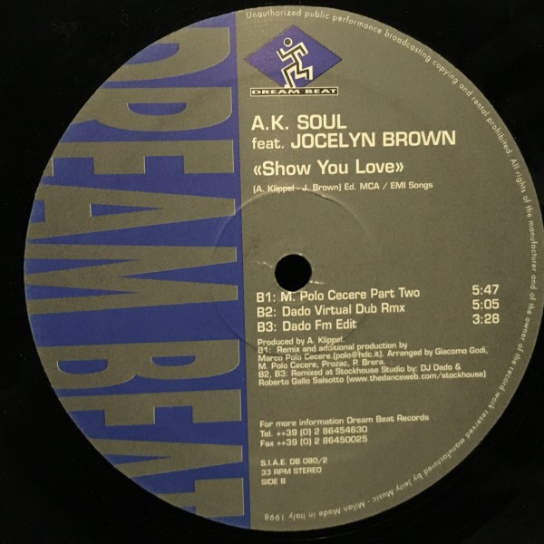 A.K. Soul Feat. Jocelyn Brown / Show You Love拍卖