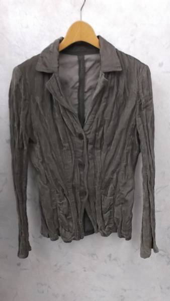 伊太利屋(イタリヤ)ベルベット風しわ加工ジャケット☆サイズ9号拍卖