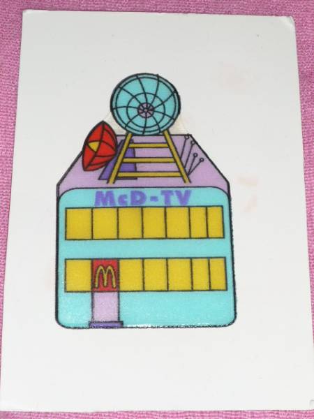 激レア!カワイイ♪ 1995年 マクドナルド ステッカー③マックTV拍卖