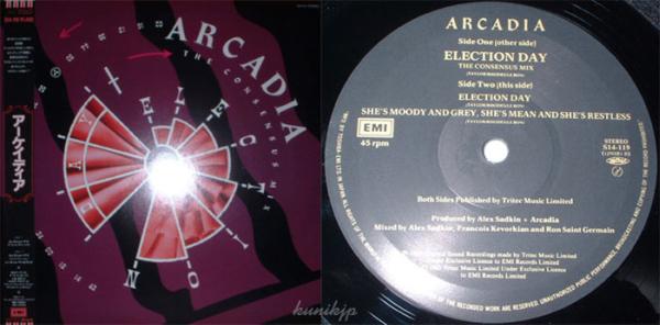 Arcadia(Duran Duran) Election day 国内盤 帯 12inch 1985 80s new wave拍卖